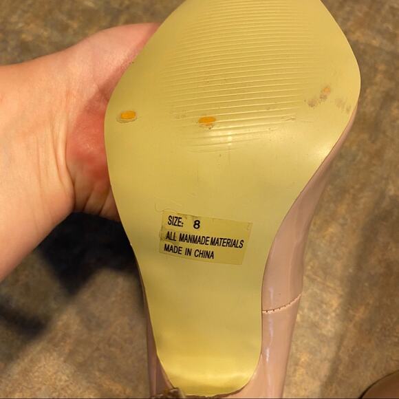 Segolene Paris Beige Pointed Toe Heels Size 8 Light Brown - Picture 8 of 9